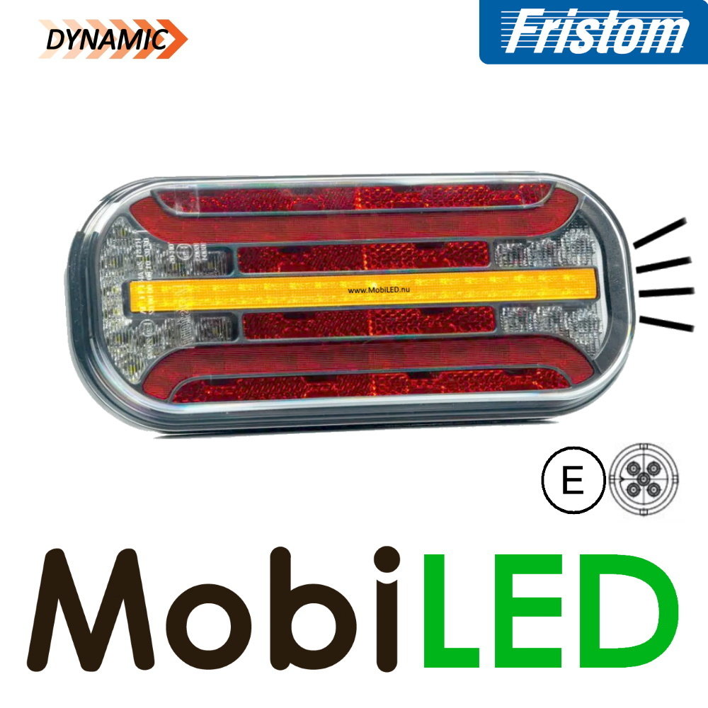 Fristom Achterlicht 4 functies (achteruit) kenteken bajonet FT-230 E-keur