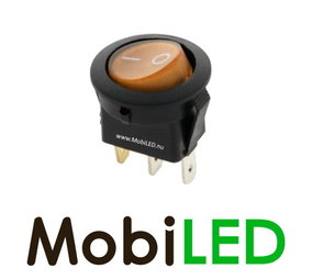 Interrupteur à bascule LED ambre marche/arrêt 16 A 12 V Interrupteur à bascule LED ambre marche/arrêt 16 A 12 V