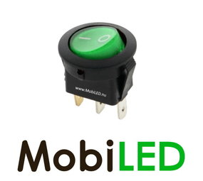 Interrupteur à bascule LED marche/arrêt 16 A 12 V  vert Interrupteur à bascule LED marche/arrêt 16 A 12 V  vert