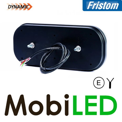 Fristom Rear light 5 functions reflector license plate right cable