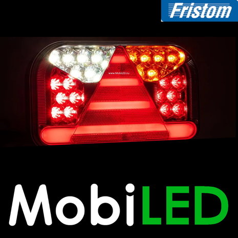 Fristom Fristom Achterlicht 4 functies (achteruit) + kenteken rechts bajonet E-keur