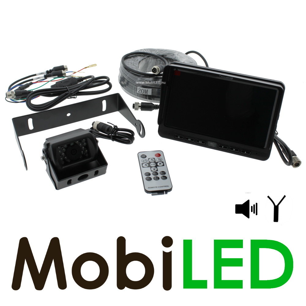 Reversing camera kit, monitor and camera wired
