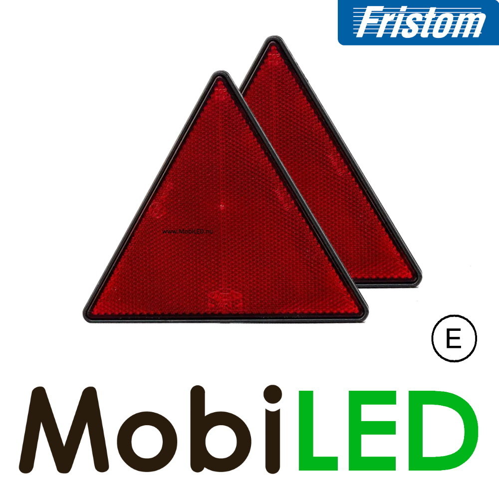 Fristom Reflector triangle Red E-mark (2 pieces)
