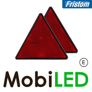 Reflector driehoek Rood E-keur (2 stuks)