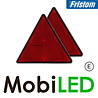 Fristom Triangle réflecteur Rouge E-marque (2 pièces)