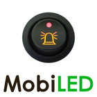 Interrupteur à bascule Gyrophare Jaune LED Rouge 20 ampères 14 volt