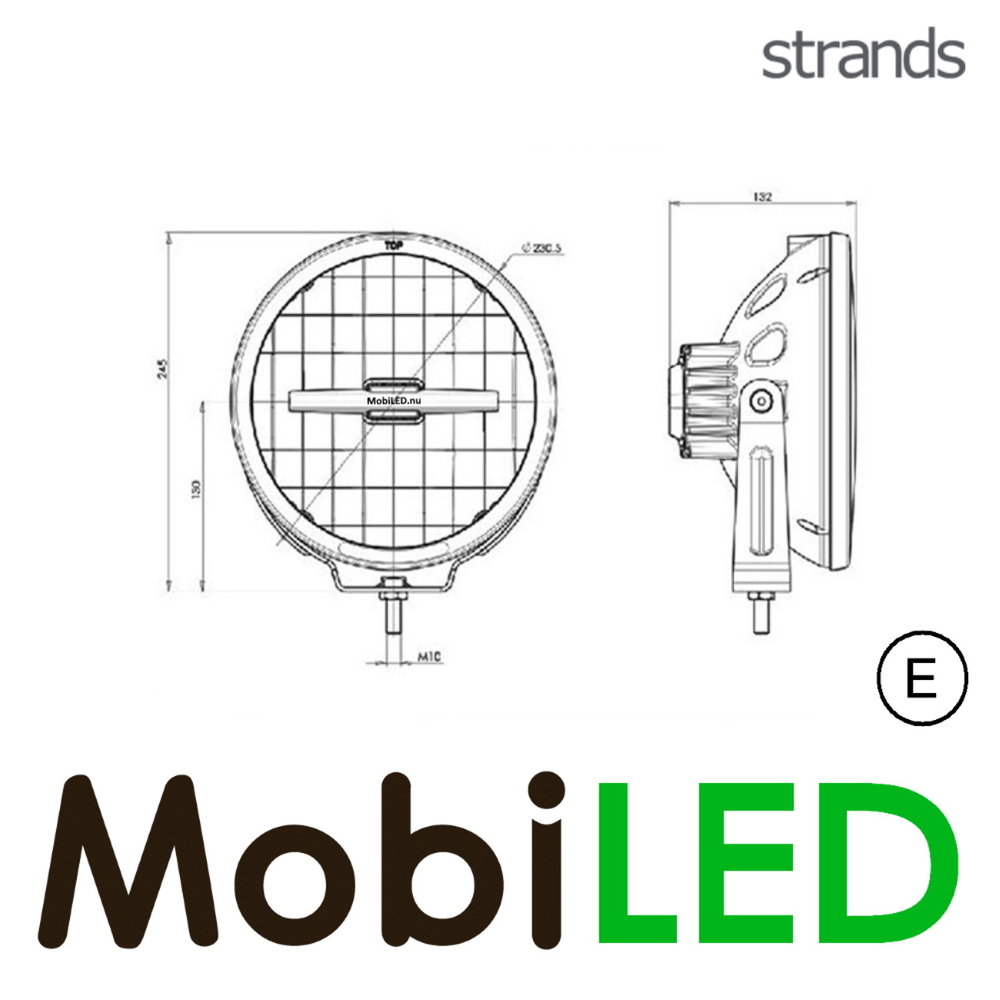 Strands Strands 9" Ambassador white/amber spotlight combi Strands Strands 9" Ambassador white/amber spotlight combi