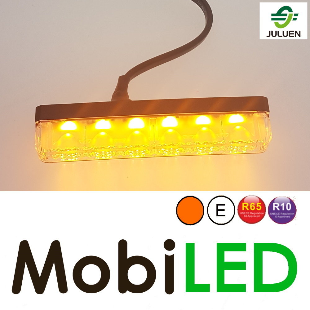 Juluen Edge-Saber clignotant ultra étroit ambre