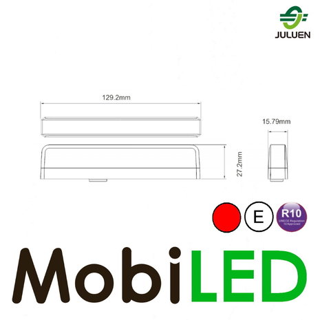 Juluen Edge-Saber ultra smalle flitser rood Juluen Edge-Saber ultra smalle flitser rood