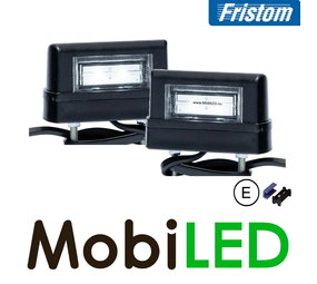 Fristom Set License plate lighting Aspock black