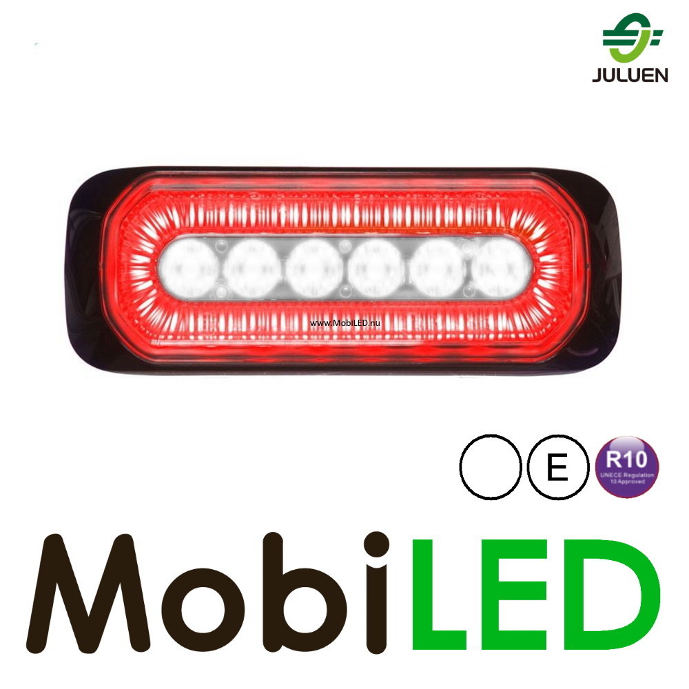 Juluen Clignotant blanc avec anneau Halo rouge