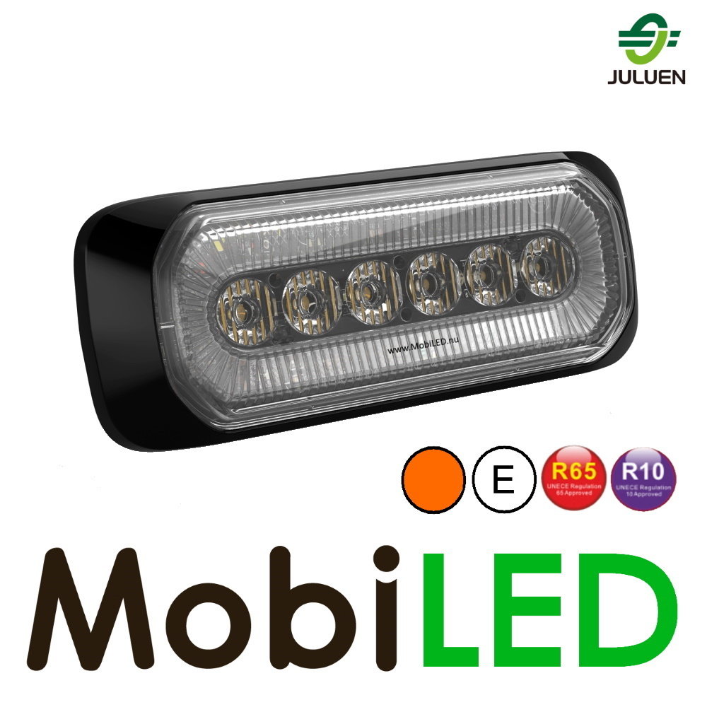 Juluen Flasher amber with Halo ring white