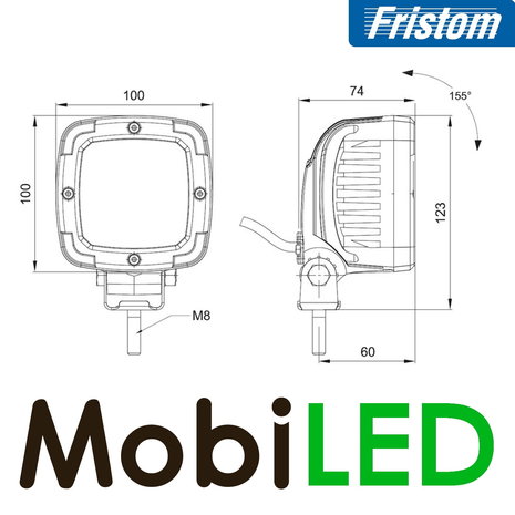 Fristom Frame ADR Work lamp Gray Fristom Frame ADR Work lamp Gray