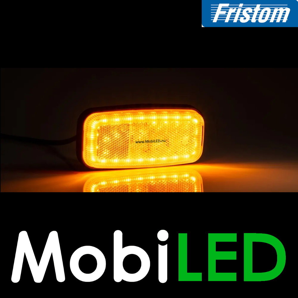 Fristom Fristom Marquage latéral avec des coins arrondis ambre NEON look E-marque