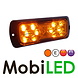 Triple Flitser amber 12 leds compact 12-24 volt E-keur Triple Flitser amber 12 leds compact 12-24 volt E-keur