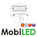 Triple Flitser amber 12 leds compact 12-24 volt E-keur Triple Flitser amber 12 leds compact 12-24 volt E-keur