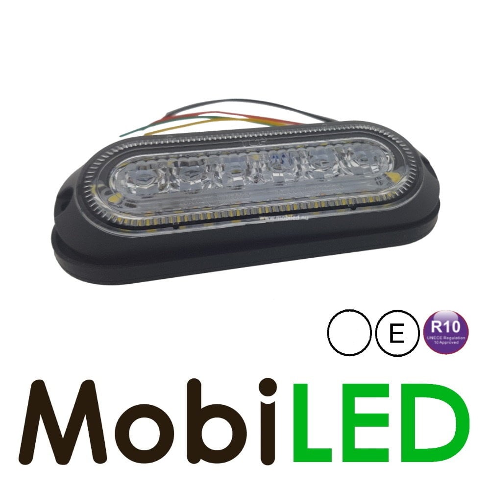 Flitser wit met DRL en  witte Halo-rand