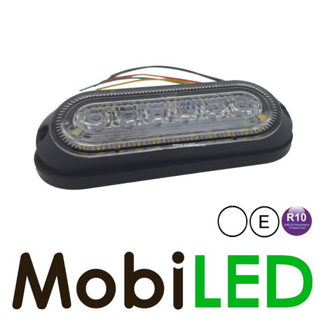 Flitser wit met DRL en  witte Halo-rand