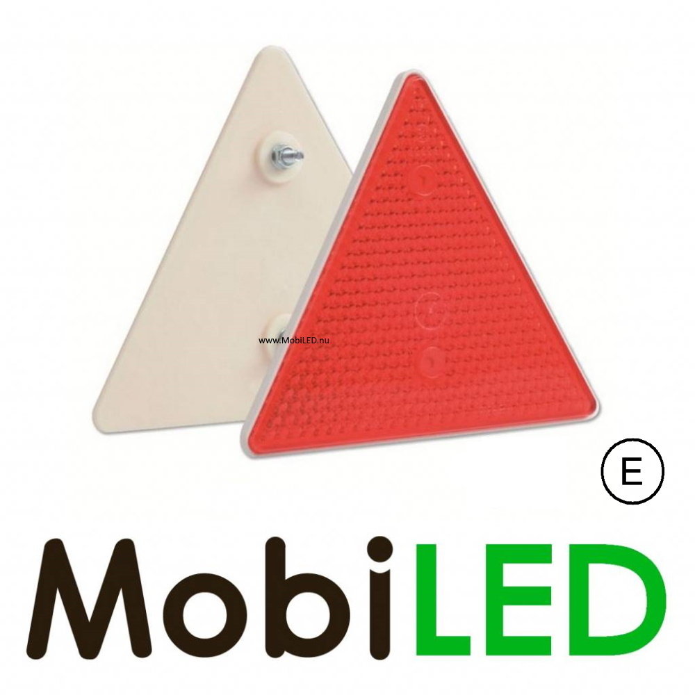 Triangle réflecteur Rouge E-marque (2 pièces)
