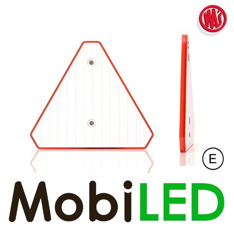 WAS Reflector driehoek Rood E-keur