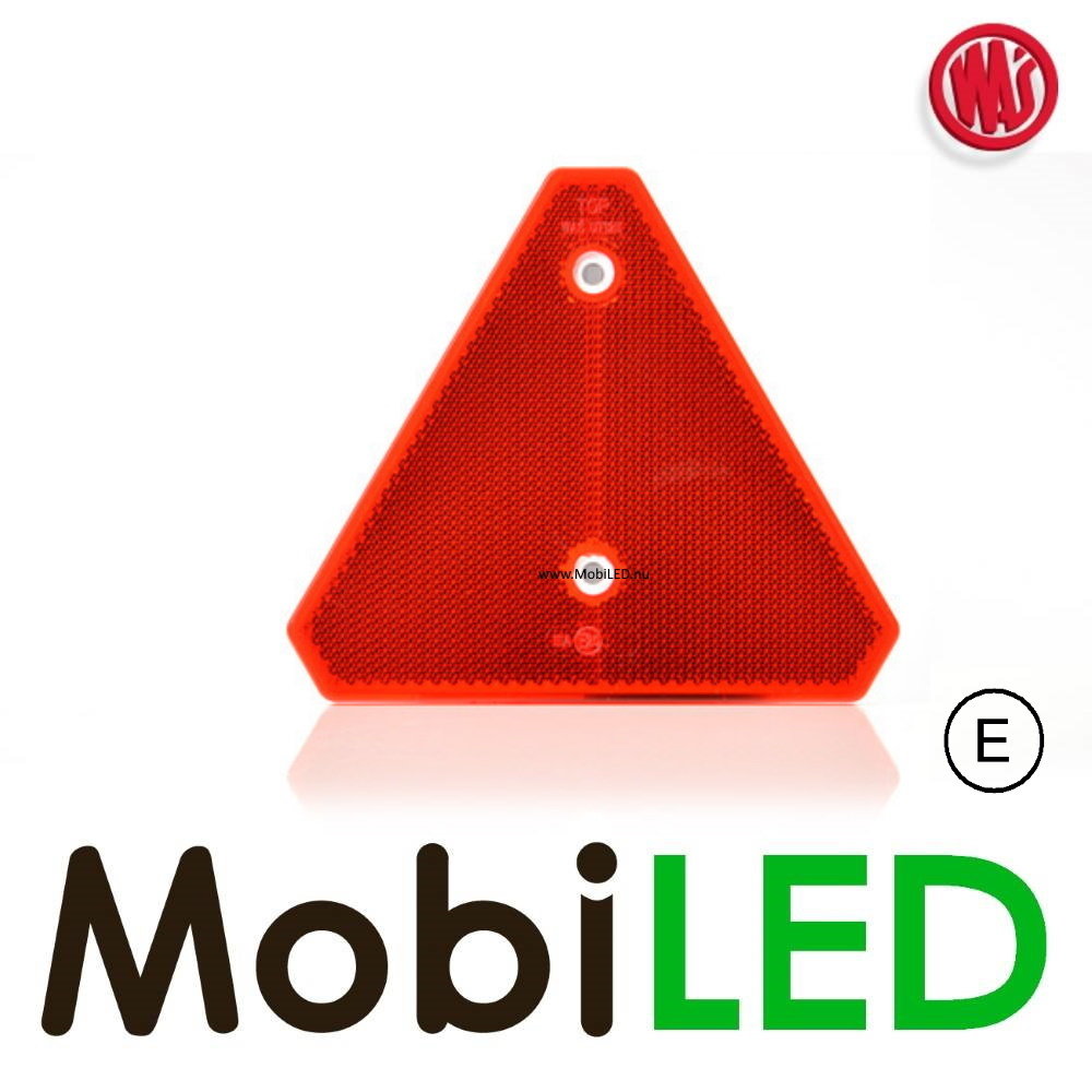 WAS Reflector driehoek Rood E-keur