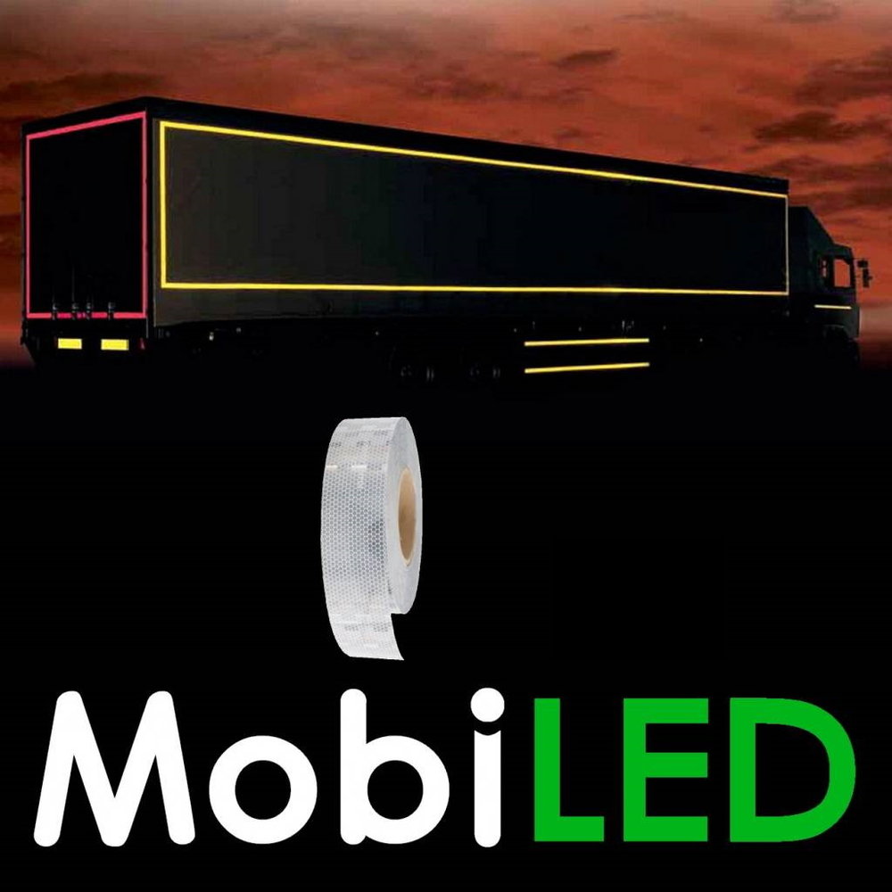 Avery Dennison Reflectietape Wit E-keur