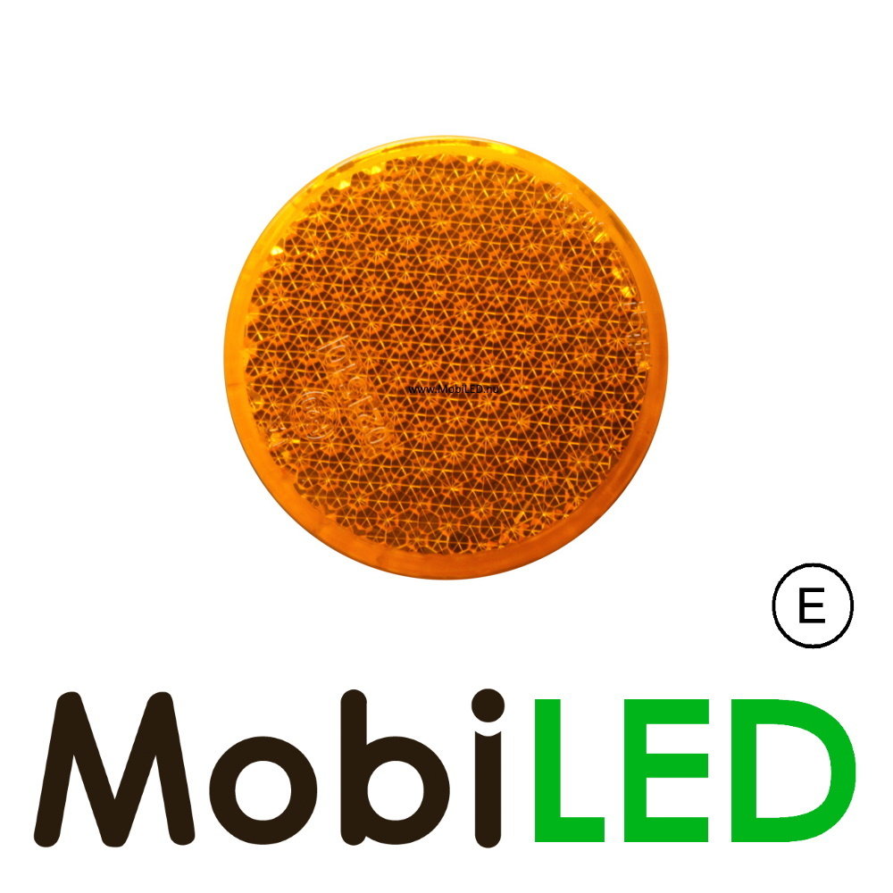 Reflector 8cm rond Amber blinde montage E-keur