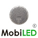 Reflector 8cm round White blind mounting E-mark Reflector 8cm round White blind mounting E-mark