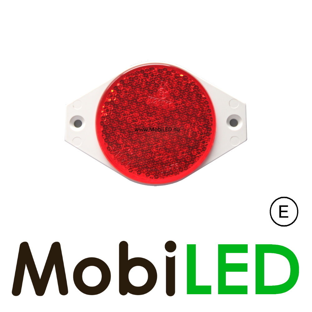 Reflector 8cm rond Rood E-keur
