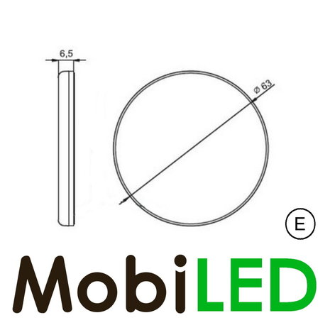 Réflecteur 6cm rond Blanc E-marque auto-adhésif Réflecteur 6cm rond Blanc E-marque auto-adhésif