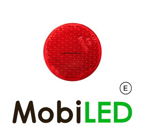 Reflector 6cm rond Rood E-keur zelfklevend Reflector 6cm rond Rood E-keur zelfklevend