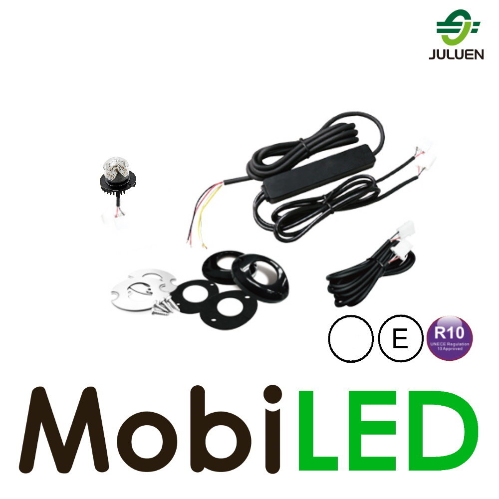 Juluen Set Undercover recessed mounting flashers white Juluen Set Undercover recessed mounting flashers white