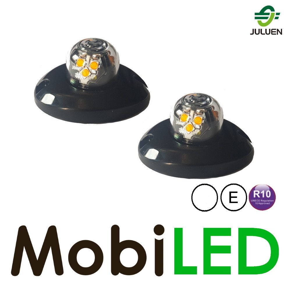 Juluen Juluen Set Undercover recessed mounting flashers white E-mark Juluen Juluen Set Undercover recessed mounting flashers white E-mark