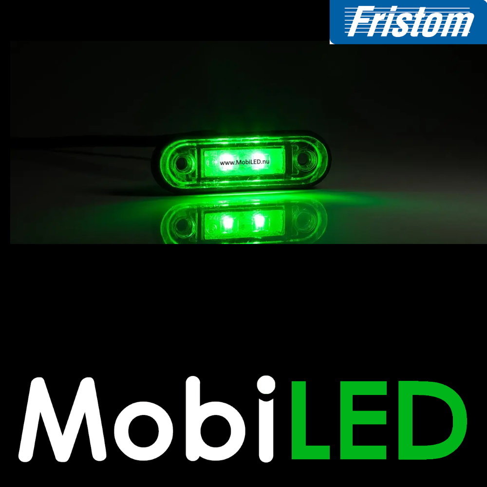 Fristom Markering Slim line 2 leds Groen Fristom Markering Slim line 2 leds Groen
