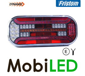 Fristom Feu arrière 5 fonctions rectangle réflecteur câble gauche Fristom Feu arrière 5 fonctions rectangle réflecteur câble gauche