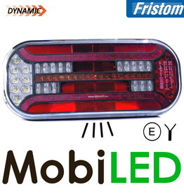 Fristom Rear light 5 functions reflector license plate left cable