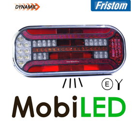 Fristom Rear light 5 functions reflector license plate left cable Fristom Rear light 5 functions reflector license plate left cable