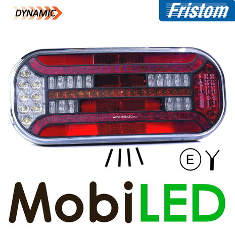 Fristom Rear light 5 functions reflector license plate left cable Fristom Rear light 5 functions reflector license plate left cable