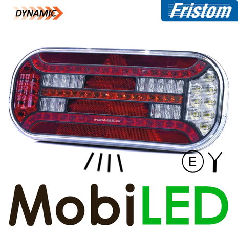 Fristom Fristom Achterlicht 5 functies +  kenteken rechts kabel E-keur