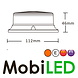 Lampe flash Ambre 27 watts aimant/fixe E-marque Lampe flash Ambre 27 watts aimant/fixe E-marque
