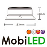 Flitslamp Amber 27 watt magneet/vast E-keur Flitslamp Amber 27 watt magneet/vast E-keur