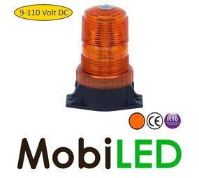 Flitslamp 30 watt 10-110 volt Amber E-keur Flitslamp 30 watt 10-110 volt Amber E-keur