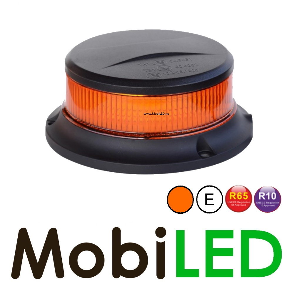 Flitslamp Amber 27 watt magneet/vast