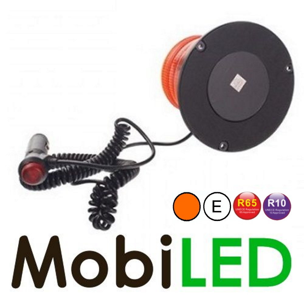 Rotating beacon magnet / fixed Amber E-mark