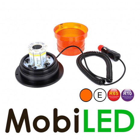 Rotating beacon magnet / fixed Amber E-mark