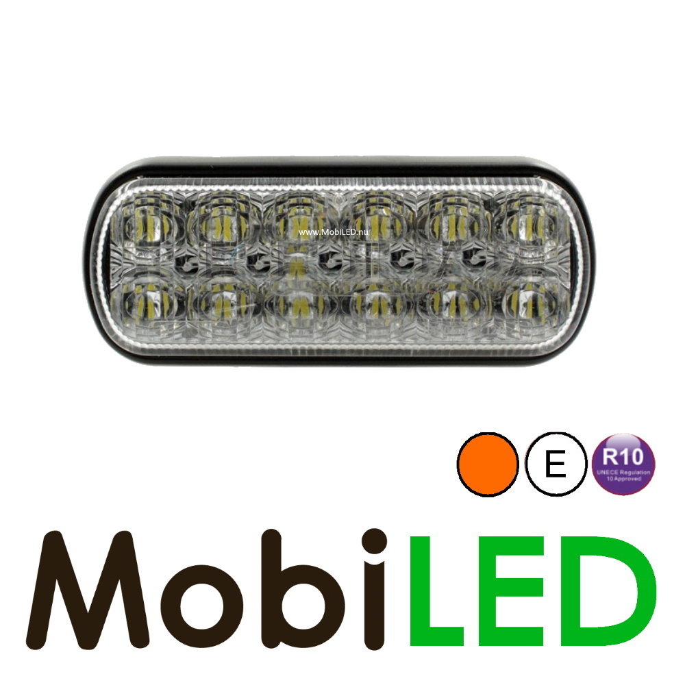 Flash compact 12 LED ambre E--marque Flash compact 12 LED ambre E--marque