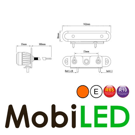 Flitser compact 6 leds E-keur