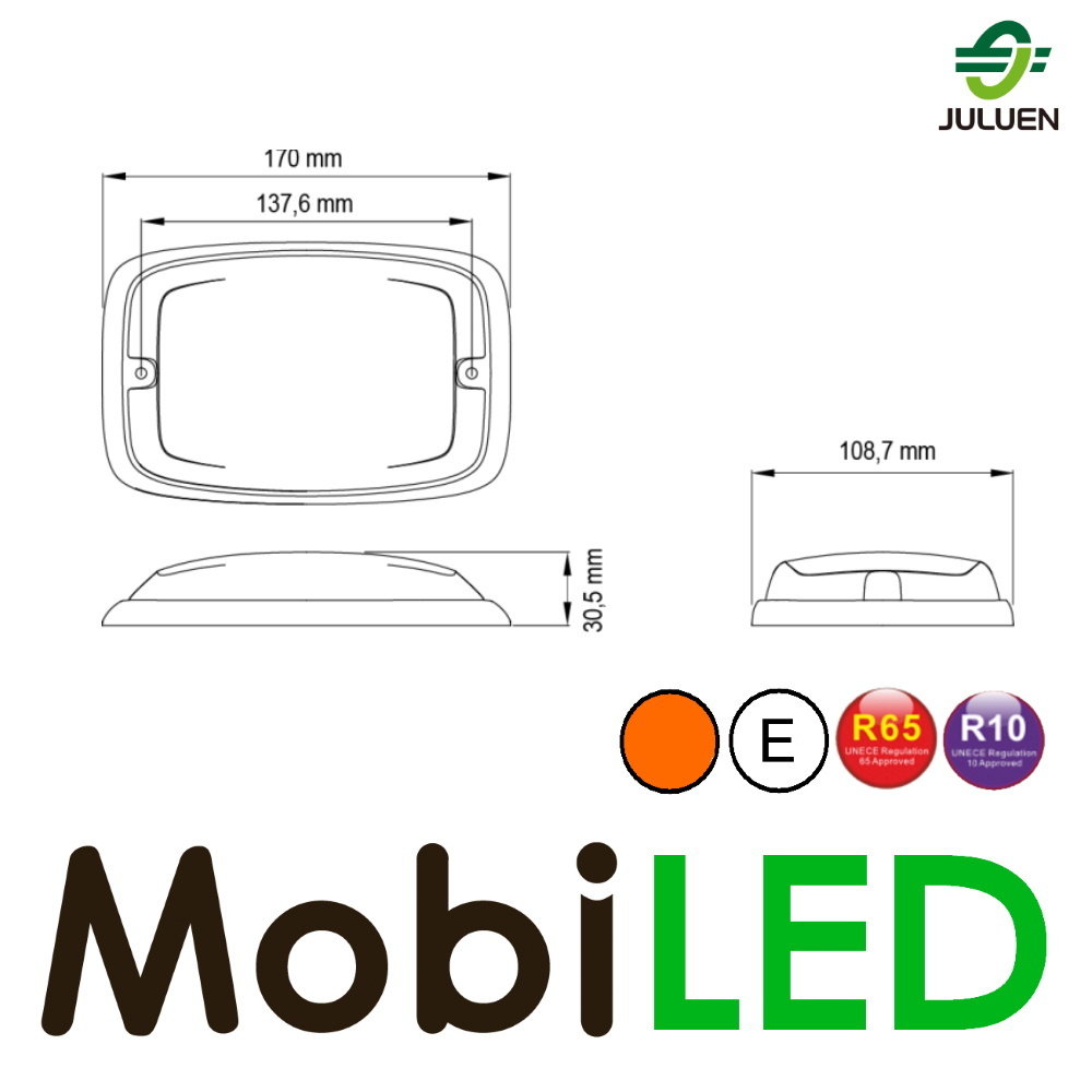 Juluen Flasher extra large amber