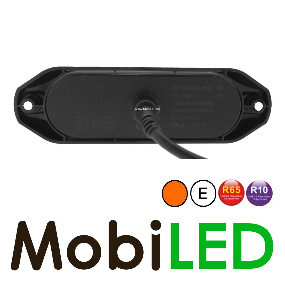 Halo flasher white border, amber flasher