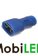M-LED 10x M-LED PVC Cosse à sertir femelle isolé 1.5-2.5mm² (4,8x0,5mm) bleu